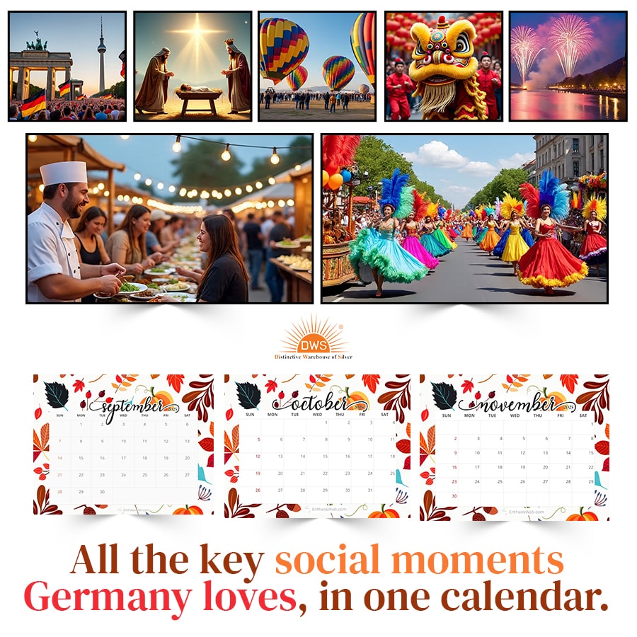 All the key social moments Germany loves, in one calendar